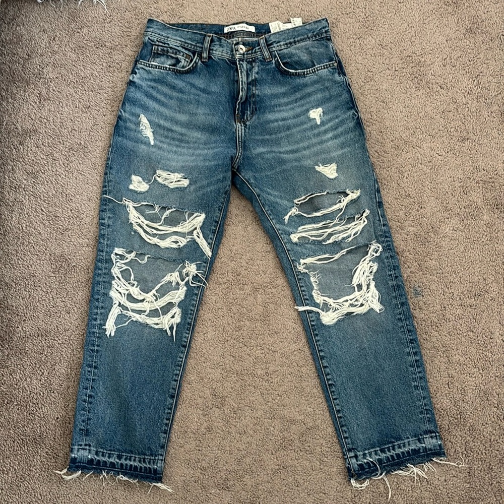 ZARA ripped jeans
